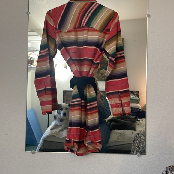 Multicolor Striped Shirt Dress from Tasha Pollozi. - Picture 4 of 4